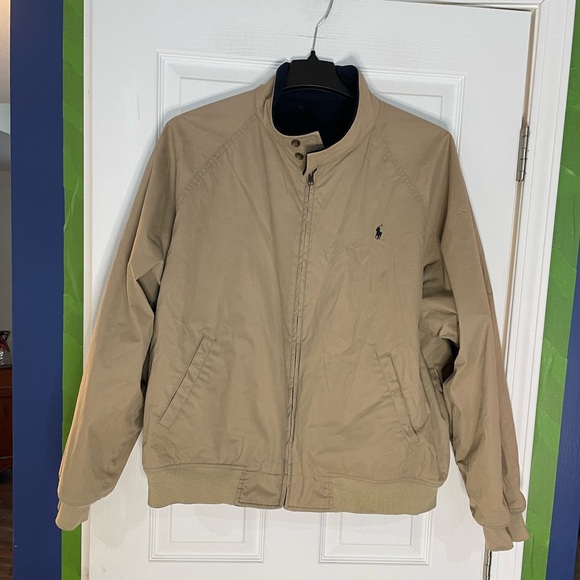 Polo Ralph Lauren Vintage Reversible Jacket Mens Beige/FleeceOld School - XXL